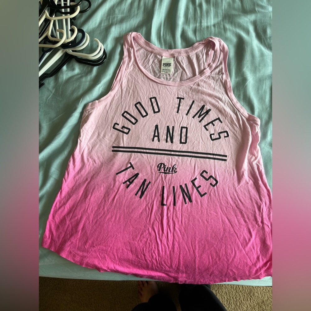 PINK ombré tank top